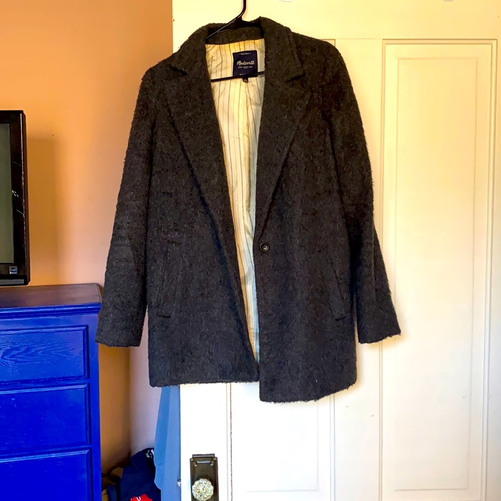 Madewell Charcoal Gray Peacoat